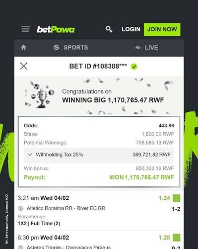 BetPawa Ghana Jackpot and Virtual Sports Testimonial